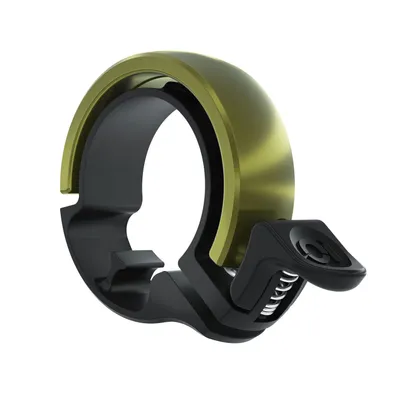 Image de Sonnette de vélo Knog Oi Classic Large, 23.8 - 31.8mm, black/olive