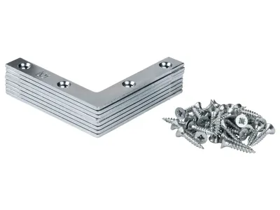 Produktbild von Parkside Flachwinkel Winkel Stahl verzinkt 60x60x10 8 Stück