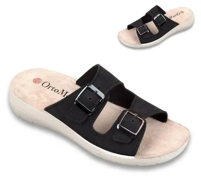 Obrázok produktu pre Dámske čierne šľapky MJARTAN 2618 N18