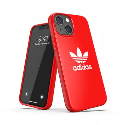Produktbild von Adidas 47070 Kratzfestes iPhone 13 Mini rot und weiß Fall