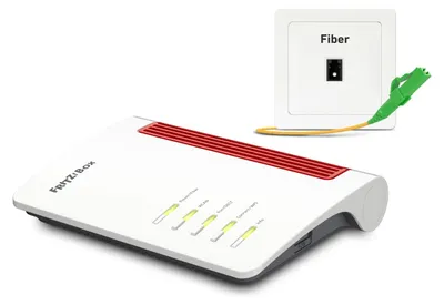 Produktbild von Box 5530 Fiber XGS-PON, Wi-Fi 6 (802.11ax), Dual-Band (2,4 GHz/5 GHz), Ethernet/LAN, Weiß, Tabletop-Router