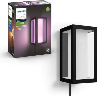 Produktbild von Philips Hue White & Color Ambiance Impress Wandleuchte schmal Schwarz