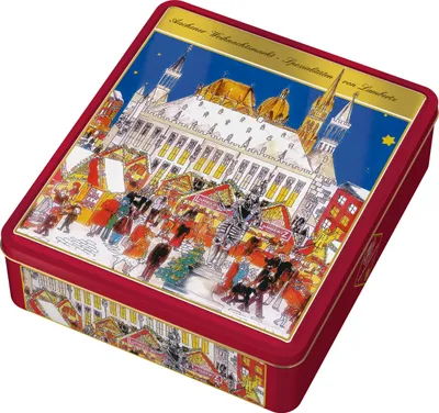 Produktbild von Lambertz Lebkuchenmischung Dose "Weihnachtsmarkt" 2019 500g