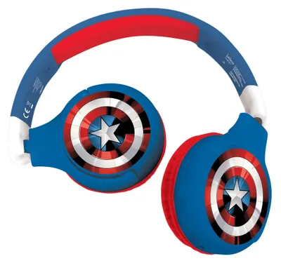 Zdjęcie produktu dla Lexibook, Avengers, słuchawki Bluetooth, czerwone/niebieskie, HPBT010AVLXB