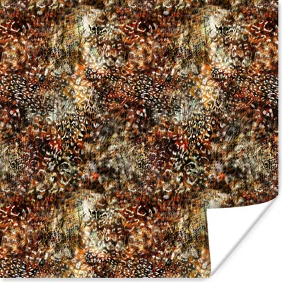 Produktbild von MuchoWow® Poster Tierdruck - Tiger - Schlange - Tiere 100x100 cm - Babyzimmer
