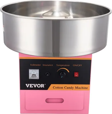 Immagine prodotto di Macchina commerciale per zucchero filato 1000W per feste Rosa