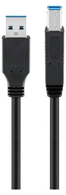 Produktbild von GOOBAY USB 3.0 Kabel 95721 A/B 0,25m schwarz