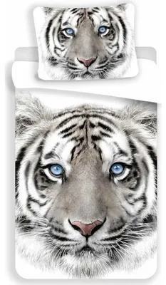 Produktbild von Weißer Tiger - Bettwäsche  - Set 135/140 x 200 cm
