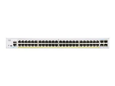 Immagine prodotto di Cisco serie 250 CBS250-48P-4X - Switch - L3 - Smart - 48 x 10/100/1000 (PoE+) + 4 x 10 Gigabit SFP+ - Montabile in rack - PoE+ (370 W)