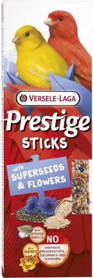 Obrázok produktu pre Versele Laga Prestige Sticks Canaries with Superseeds & Flowers 60g - tyčinky so semienkami a kvetmi pre kanáriky