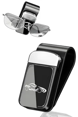 Produktbild von Sonnenbrillenhalter Brillenhalter Auto - Sonnenblende - Clip - Schwarz - 77 x 30 x 36 mm