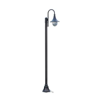 Produktbild von Lindby Außenleuchte Daphne, 220 cm, schwarz, E27, IP44