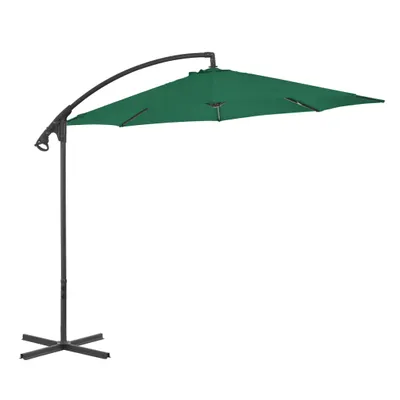 Zdjęcie produktu dla vidaXL Parasol oświetleniowy ze stalową tyczką 300 cm zielony