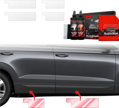 Produktbild von 4in1 Schutzfolie Grizz Protector für Schweller - Skoda Karoq (2022-2025)