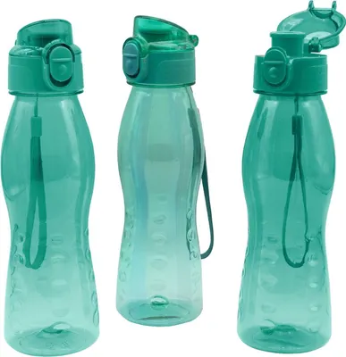Produktbild von 3 Stück Steuber Klick Top Design Trinkflasche 700 ml türkis