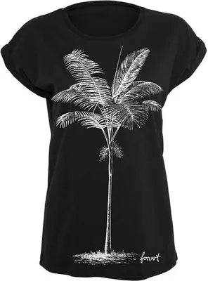 Produktbild von Forvert T-Shirt Damen Fontana schwarz Basics 100% Baumwolle L