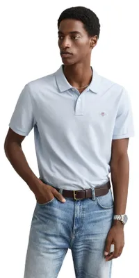 Produktbild von Gant Poloshirt hellblau mit 2 Knöpfen