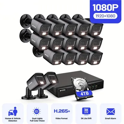 Obrázek produktu pro Systém bezpečnostních kamer - Bezpečnostní kamera - Kamera pro video dohled - Video dohled - Bezpečnostní sada