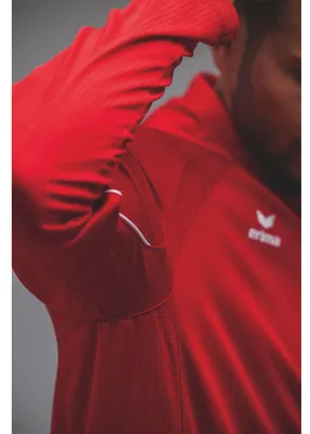Produktbild von Erima Liga Star Trainingsjacke mit Kapuze Rot/Weiß Junior - 140