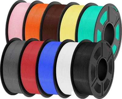 Obrázek produktu pro vlákno pro 3D tiskárny, průměr 1,75 mm, vhodné pro většinu FDM tiskáren, PLA Mix-25 10 rolí