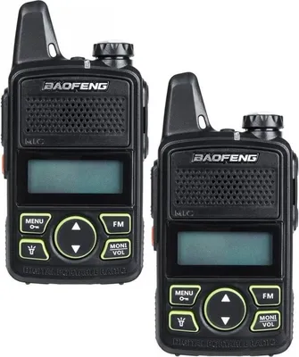 Produktbild von Set mit 2 Mini-UHF-Funkgeräten Baofeng BF-T1