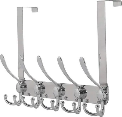 Produktbild von Famanu Türhänger - 15 Haken aus rostfreiem Stahl - Silber