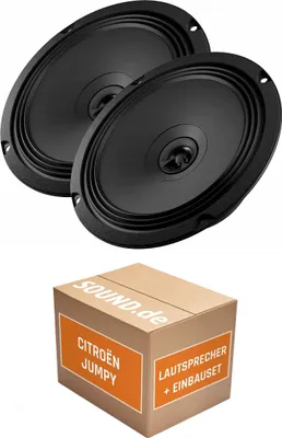 Produktbild von Lautsprecher Boxen Einbaupaket vorne Audison APX 6.5 passend für Citroën Jumpy 2 | 2x Tief-Mitteltöner mit integriertem Hochtöner 210W MAX