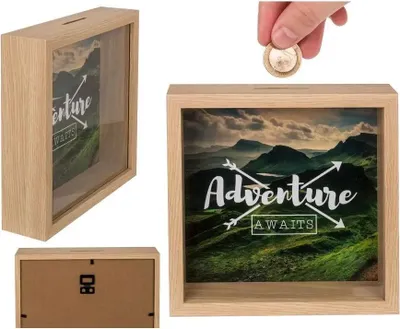 Produktbild von OOTB Holz-Spardose Adventure awaits