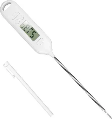Obrázek produktu pro Digitální kuchyňský teploměr s dlouhým snímačem a LCD displejem pro vaření, grilování a pečení