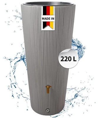 Immagine prodotto di 4rain VASO DECOR 2in1 serbatoio per pioggia 220 litri grigio zinco incl. ciotola per piante, Immagine generata dall'IA