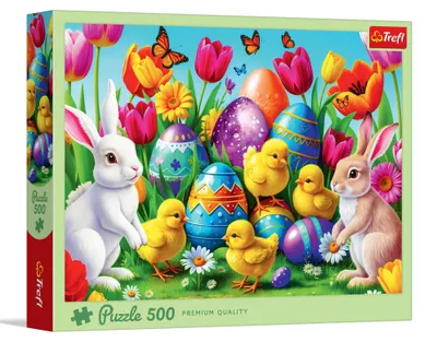 Image de TREFL Puzzle Prairie de Pâques 500 poupées