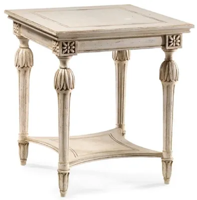 Produktbild von Casa Padrino Luxus Barock Beistelltisch Antik Cremeweiß / Braun - Prunkvoller Barockstil Massivholz Tisch - Luxus Möbel im Barockstil - Barock Möbel - Luxus Qualität - Italy