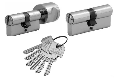 Produktbild von Wilka Schließzylinder Set 30/40 mit Knauf Klasse C