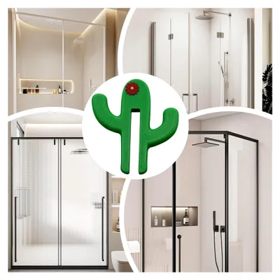 Produktbild von Handtuchhaken für das Badezimmer - Kaktusdesign ohne Bohren
