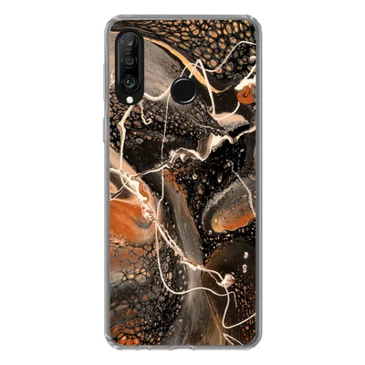 Produktbild von MuchoWow® Handyhülle Schutzhülle Hülle für Huawei P30 Lite Farbe - Design - Abstrakt Silikon Softcase Handy Hülle - Handyhülle