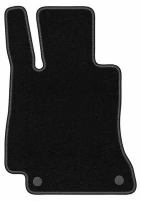 Produktbild von Fahrermatte Velours für Mercedes E A238 2017-2023 (Cabrio 4matic) – 1-tlg, Schwarz, passgenau – Wielganizator BASIC