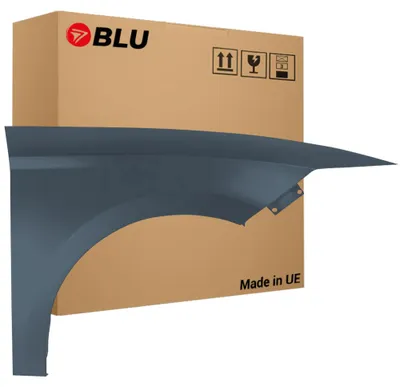 Productafbeelding van BLU Spatbord geschikt voor Seat Leon III 3 5F LX7Z Rechts Zilver DelphinGrau | 2012-2020 | Voorzijde | Gelakt | Montageklaar, AI-gegenereerde afbeelding