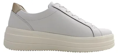 Image de Chaussures de randonnée Damenschuhe, chaussures à lacets, style sportif, couleur blanche, pour le quotidien
