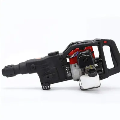 Produktbild von Benzin-Abbruchhammer - Betonhammer - 32,7 cm³ 2-Takt - 2,4 PS - 3 Bohrer + 2 Meißel - EU-Stecker - Schwarz