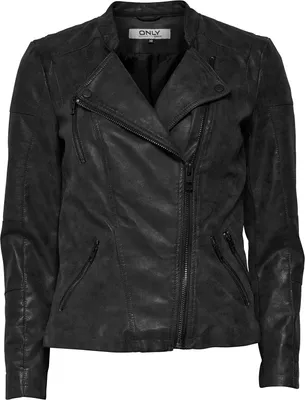 Produktbild von Only Jacke Ava Faux PolyurethanBiker Jacket 15102997 schwarz, Größe:40