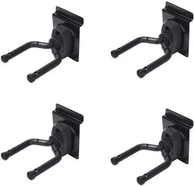 Produktbild von Gitarraufhängeset, Accessoire für Gitarre und Bassgitarre, ideal für Musikläden, Schlafzimmer, Spielzimmer, Bars, Proberäume, Set von 4.