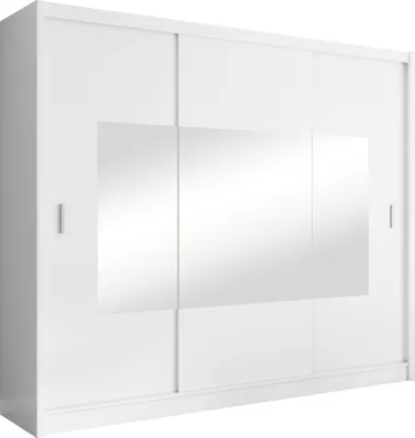 Produktbild von Kondela Kleiderschrank mit Schiebetüren Madryt 250 – weiß