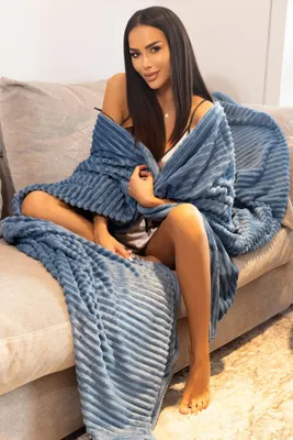 Obrázok produktu pre WAVE Fleecedecke 170x210 blau