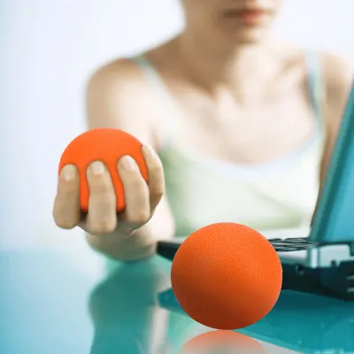 Zdjęcie produktu dla Silikonmassagetherapie Griffball, Handübungsbälle, Physiotherapie, Stressabbau, do treningu dłoni i palców (pomarańczowy)