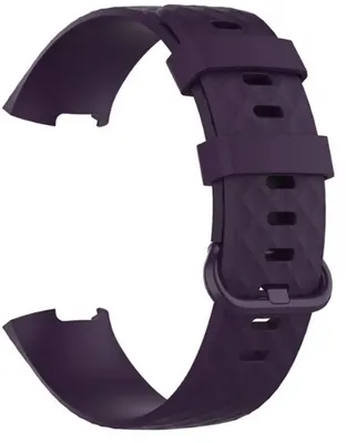 Productafbeelding van CHPN - Horlogebandje - Bandje geschikt voor Fitbit - Fitbit Charge 4 - Sportbandje - Lila - Maat S - Horlogebandje - Exclusief Fitbit - Bandje - Armband