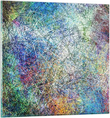 Produktbild von Bilder auf glas - Abstraktion modern - 40x40cm - Glasbilder - Wandbilder - Kunstdruck - zum Aufhängen bereit - Wanddekoration aus Glas - Glas Bilder - Wandbild auf Glas - Einteilig - GAC40x40-3668