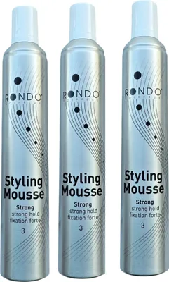 Produktbild von Rondo Styling Mousse 500ml Strong 3 Stück