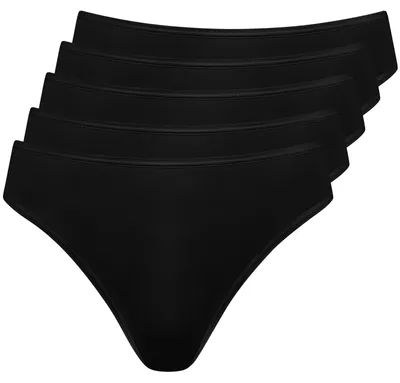 Produktbild von Nur Die 5er Pack String Tanga Mehrfarbig aus Baumwolle Stretch Unterwäsche Unter