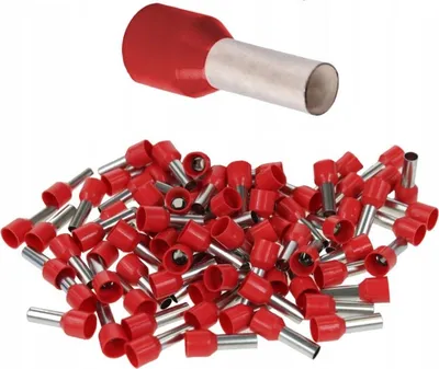 Immagine prodotto di Ghiere isolate 10.0/12 rosso (100 pz.)