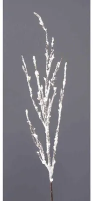 Produktbild von Künstlicher Pfirsichzweig mit Schnee ca. 102cm. Winter-Zweig / Ast